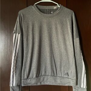 Adidas Women’s Heather Gray Crewneck Sweater